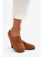 Dámské pantofle na platformě Camel model 21709411 - Boto