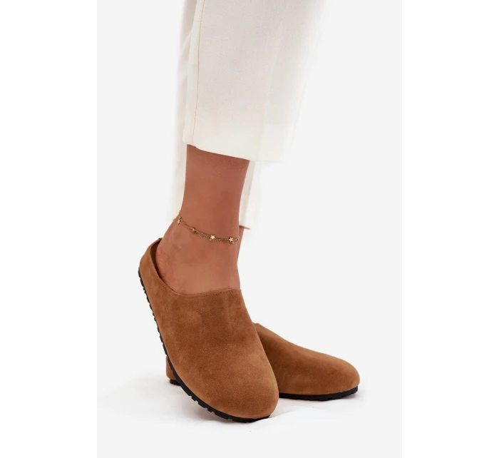 Dámské pantofle na platformě Camel model 21709411 - Boto