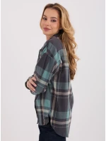 Koszula model 21791146 szaro niebieski - FPrice Koszula model 21791146 szaro niebieski - FPrice