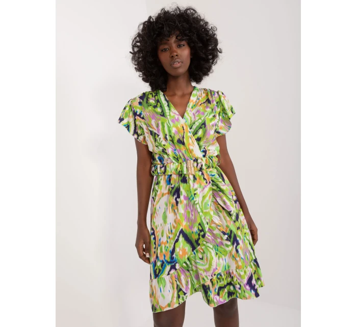 Sukienka DHJ SK jasny zielony model 20105364 - FPrice Sukienka DHJ SK jasny zielony model 20105364 - FPrice