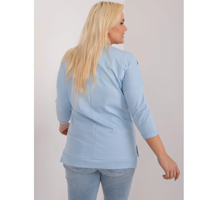 Bluzka RV BZ model 19658531 jasny niebieski - FPrice