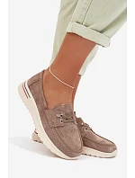 Semišové poltopánky 26PB18 beige - Jezzi