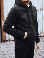 Pánská zateplená mikina s kapucí černá Dstreet model 21992989 - FashionStreet