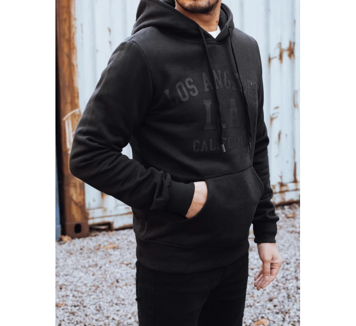 Pánská zateplená mikina s kapucí černá Dstreet model 21992989 - FashionStreet