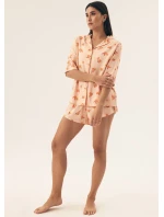Dámske pyžamo Henderson 42686 Naranja w/r S-2XL pruhované