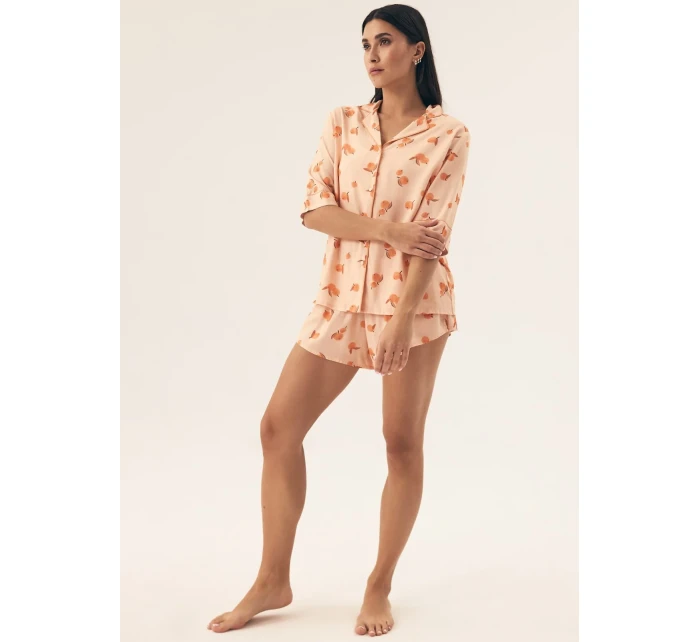 Dámske pyžamo Henderson 42686 Naranja w/r S-2XL pruhované