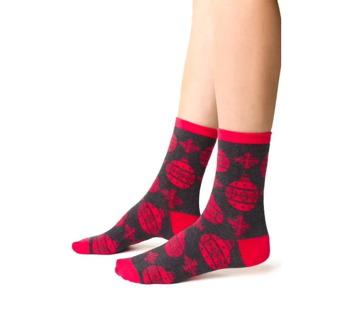 Dámské vánoční ponožky model 21327638 3540 - Steven Dámské vánoční ponožky model 21327638 3540 - Steven