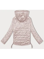 Dámska bunda so šnúrkami na bokoch S'West pearl pink (B8360-51) Dámska bunda so šnúrkami na bokoch S'West pearl pink (B8360-51)