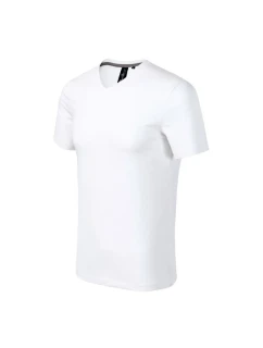 Malfini Action Tričko s výstrihom do V M MLI-70000 biela pánske