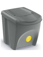 Odpadkové koše 25 l sortibox set4 ks sivý kameň detské