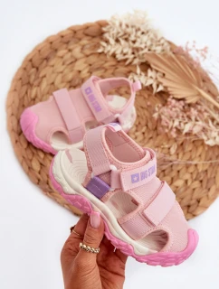 Dětské sandály na suchý zip Big Star model 21651441 Růžové - Big Star Shoes