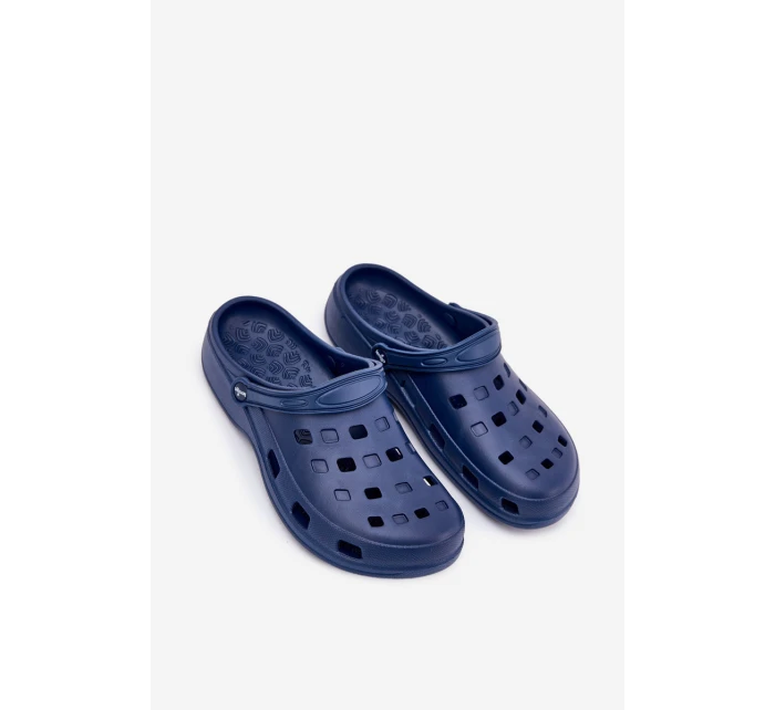 Klapki Męskie Piankowe LEMIGO 807 Granatowe