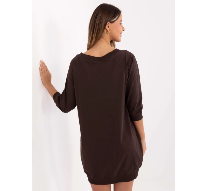 RV šaty SK 7203.35P tmavohnedé RV šaty SK 7203.35P tmavohnedé