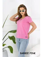 Dámská halenka s krátkým rukávem Dámská halenka s krátkým rukávem