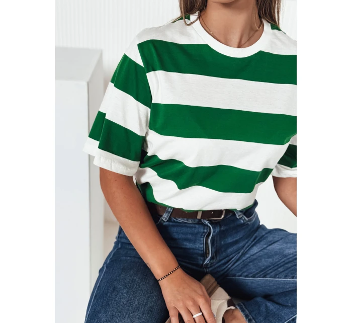 Dámské pruhované tričko green Dstreet model 21976434 - FashionStreet