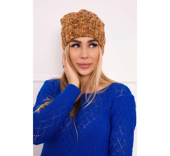 Fleecová čiapka Roksana K209 hnedá