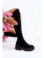 Dámske vysoké čižmy UK105P Čierna - Seastar