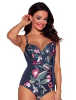 PLAVKY SKJ 47 NAVY FLOWERS