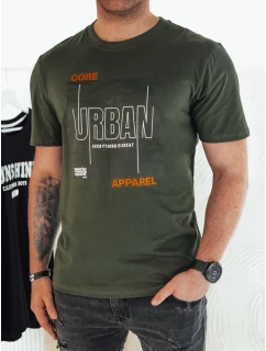 Pánské zelené tričko s potiskem Dstreet model 21974936 - FashionStreet