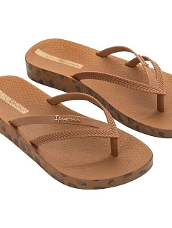 dámské žabky model 22210279 Soft pohodlné hnědé módní dámské - Ipanema