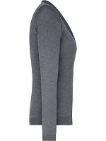 JN 660 Dámský pletený cardigan s výstřihem do V model 22487986 grey heather - Daiber JN 660 Dámský pletený cardigan s výstřihem do V model 22487986 grey heather - Daiber