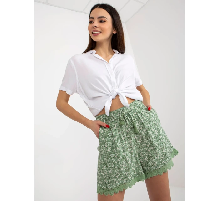 Šortky D73770M62233KB pistácie Šortky D73770M62233KB pistácie