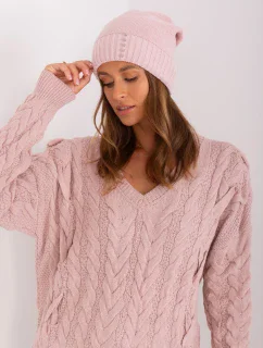 Czapka JK CZ 13 model 18975368 jasny różowy - FPrice