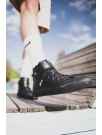 Pánske zateplené tenisky na vysokom podpätku Big Star - čierne Pánske zateplené tenisky na vysokom podpätku Big Star - čierne