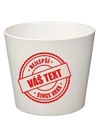 Biely keramický kvetináč – najlepší xx SINCE xx – malý Biely keramický kvetináč – najlepší xx SINCE xx – malý