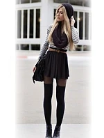 Dámske vysoké čižmy 44010 s vlnou - WiK