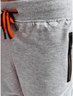 FashionStreet pánske svetlosivé teplákové šortky SX2264