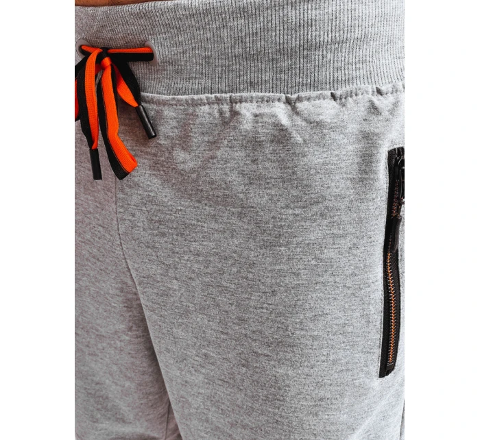 FashionStreet pánske svetlosivé teplákové šortky SX2264