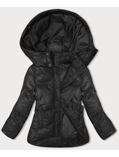 Voľná čierna dámska zimná bunda (5M3185-392)