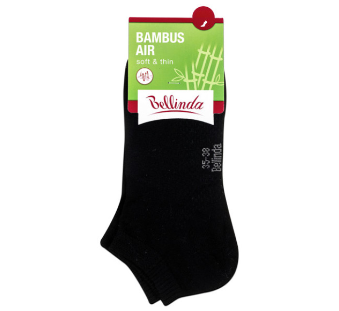 Krátke dámske bambusové ponožky BAMBUS AIR LADIES IN-SHOE SOCKS - Bellinda - čierna