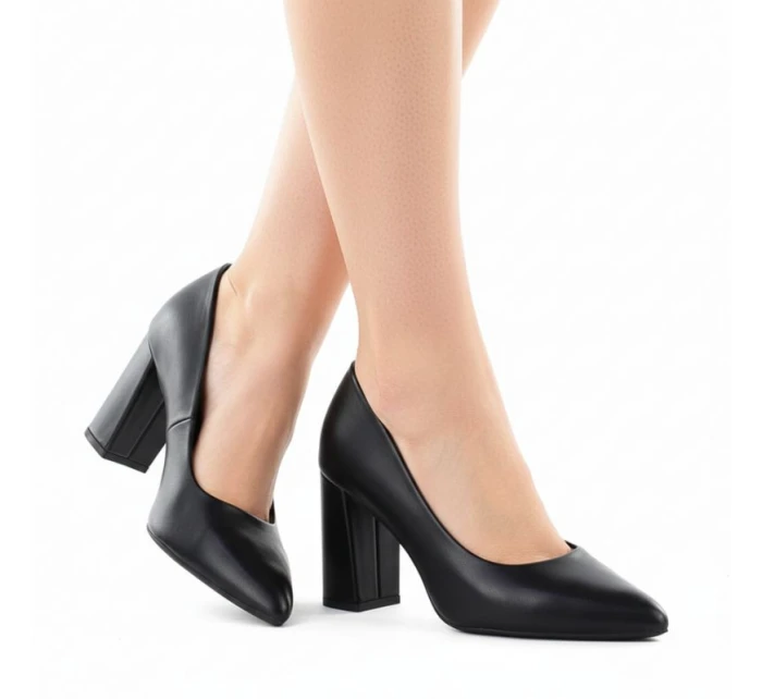 Sergio Leone čierne lodičky na podpätku PB216