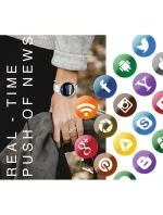 Pánské chytré hodinky Black model 21806583 - RUBICON Pánské chytré hodinky Black model 21806583 - RUBICON