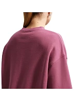 Dámská mikina Nike Studio Fleece, růžová, IM8082 654