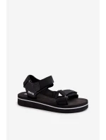 Damskie Sandały Na Platformie Big Star NN274A532 Czarne Damskie Sandały Na Platformie Big Star NN274A532 Czarne