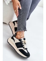 Zateplené dámské kožené sneakersy Big Star model 21671468 HIPOLY SYSTEM černé - Big Star Shoes Zateplené dámské kožené sneakersy Big Star model 21671468 HIPOLY SYSTEM černé - Big Star Shoes