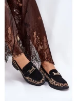 Semišové Dámské Mokasíny Černé model 21691292 - VINCEZA