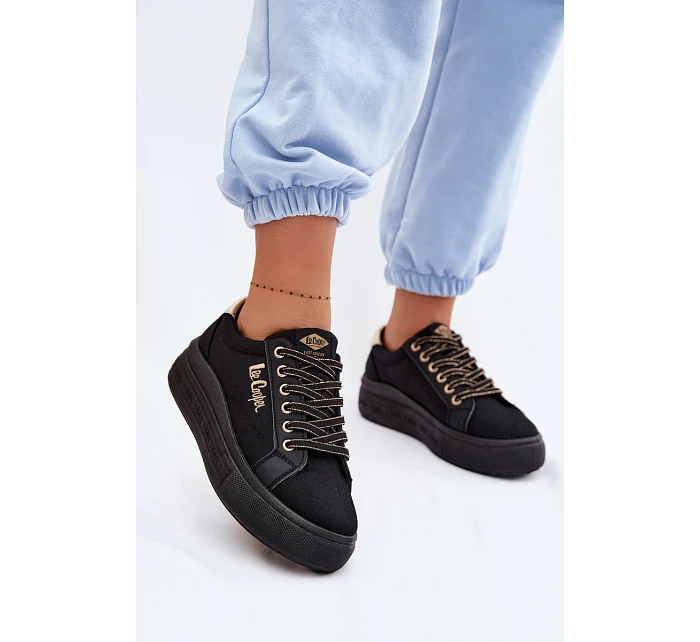 Dámské tenisky na platformě Lee Cooper LCW-26-44-4476 Černé