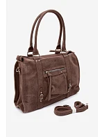Velká taška z imitace semiše Taupe model 22220945 - Flora&Co Velká taška z imitace semiše Taupe model 22220945 - Flora&Co