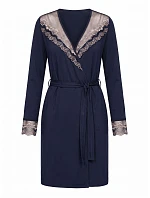 Dámsky župan Jasmine Dark Blue - Donna Dámsky župan Jasmine Dark Blue - Donna