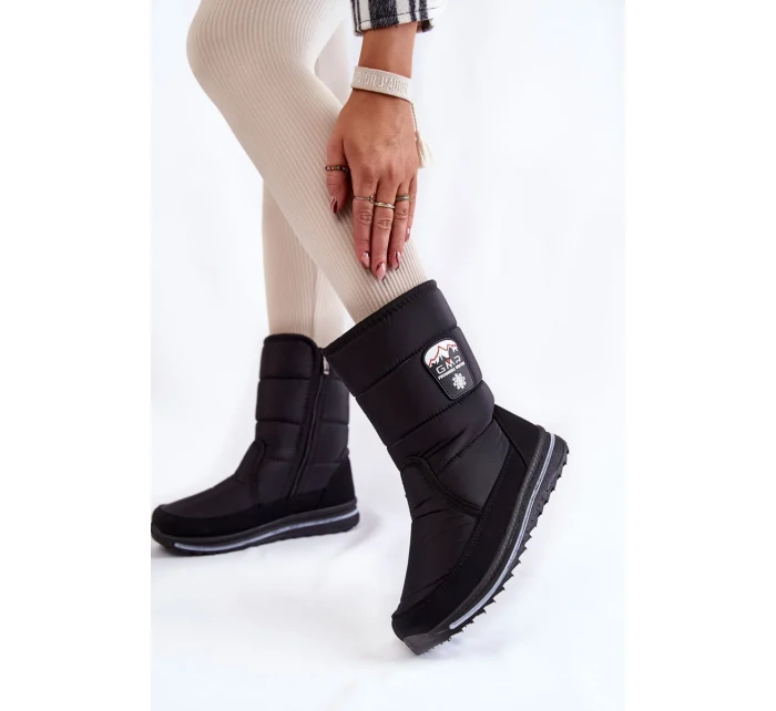 Dámske snežnice so zipsom Progress PROGJ-21-09 Black Dámske snežnice so zipsom Progress PROGJ-21-09 Black