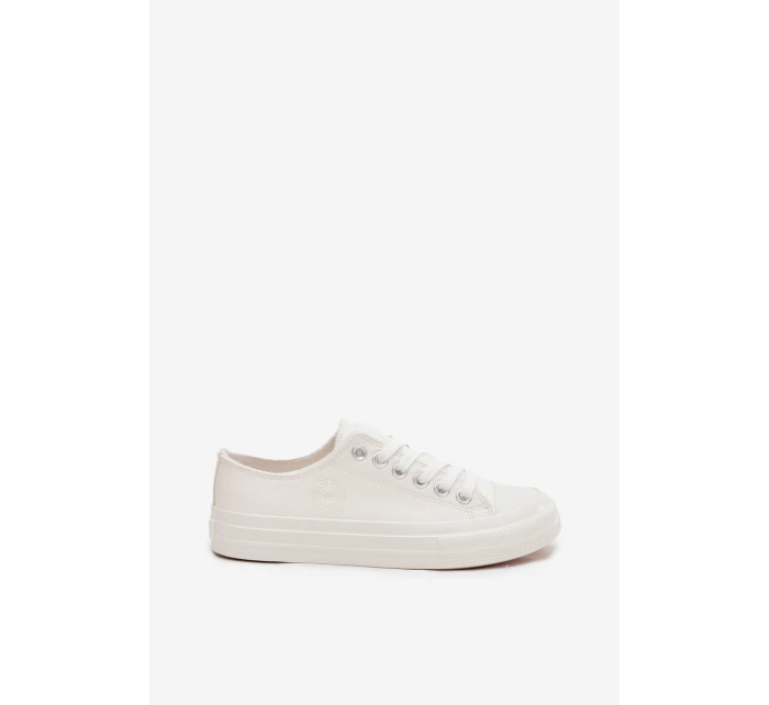 Dámske zateplené nízke tenisky Big Star - biele Dámske zateplené nízke tenisky Big Star - biele