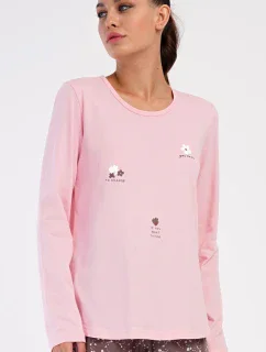 Dámske dlhé pyžamo Kvety