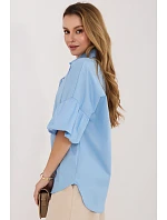 Košeľa s dlhým rukávom model 227874 Taliansko Moda