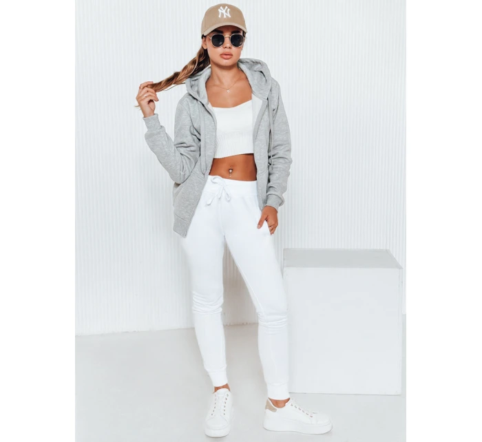 Dámske tepláky FITS biele UY0134