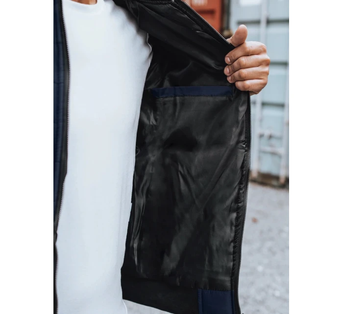 Pánská prošívaná bunda bomber tmavě modrá Dstreet model 21963662 - FashionStreet