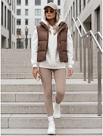 kamizelka damska bez brązowa model 22324219 - FashionStreet